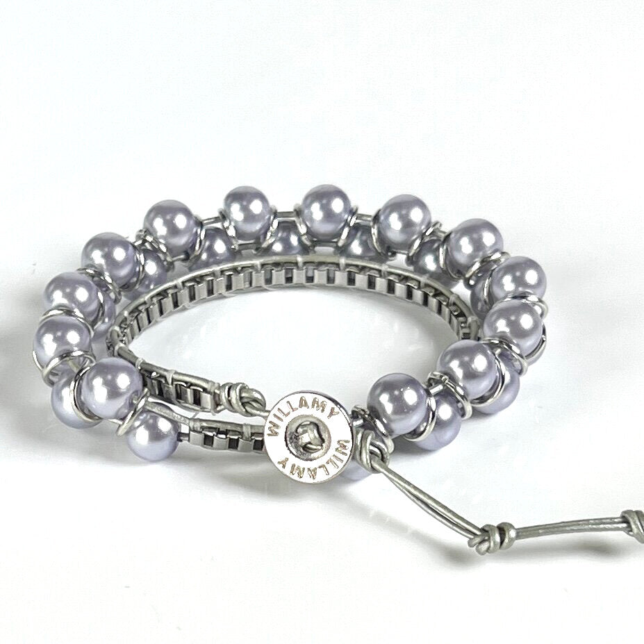 Lavender Glass Pearl | Windsor Box Chain