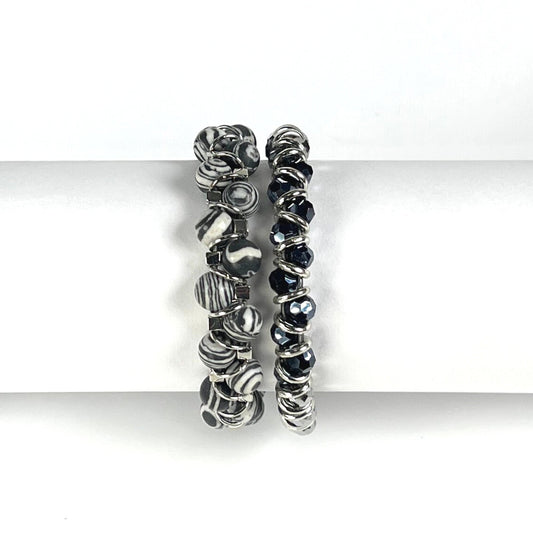 Gray Zebra Stripe Set