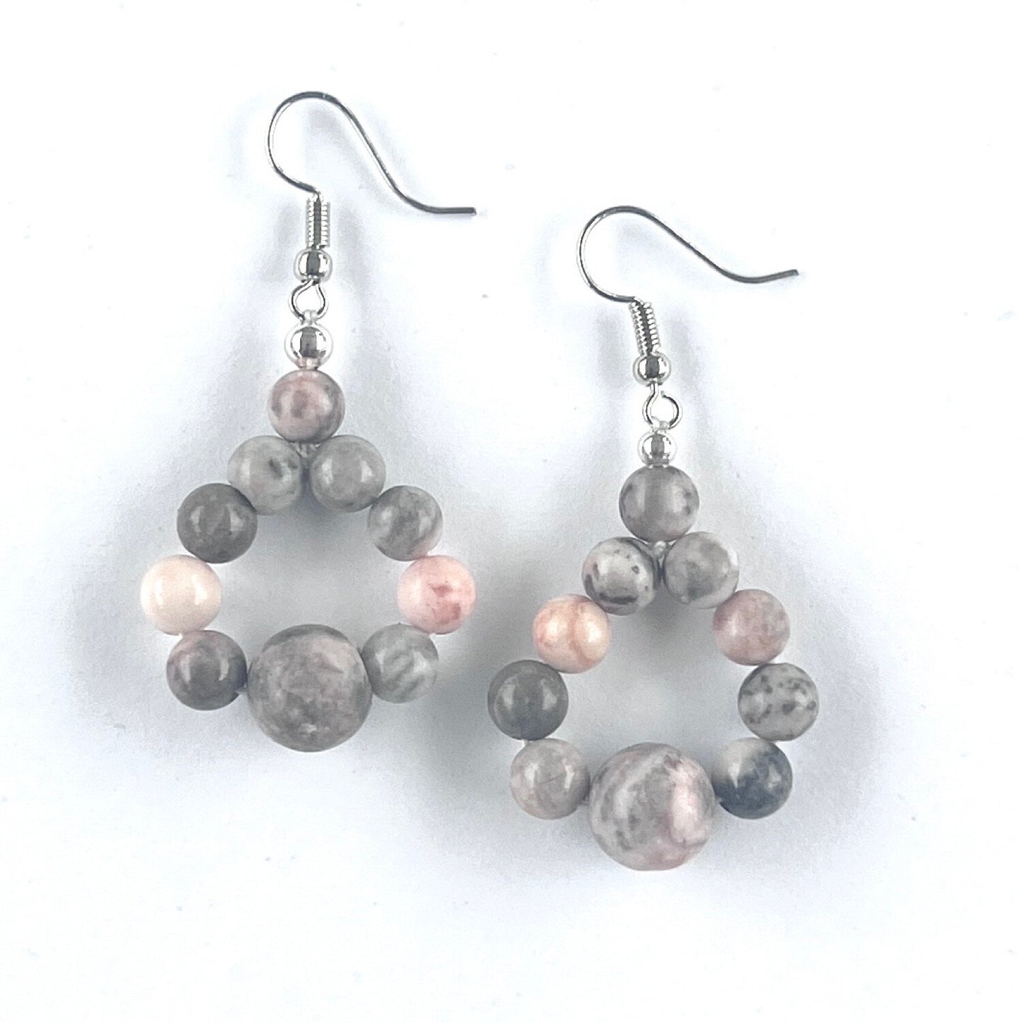 Pink Zebra Jasper | Earrings