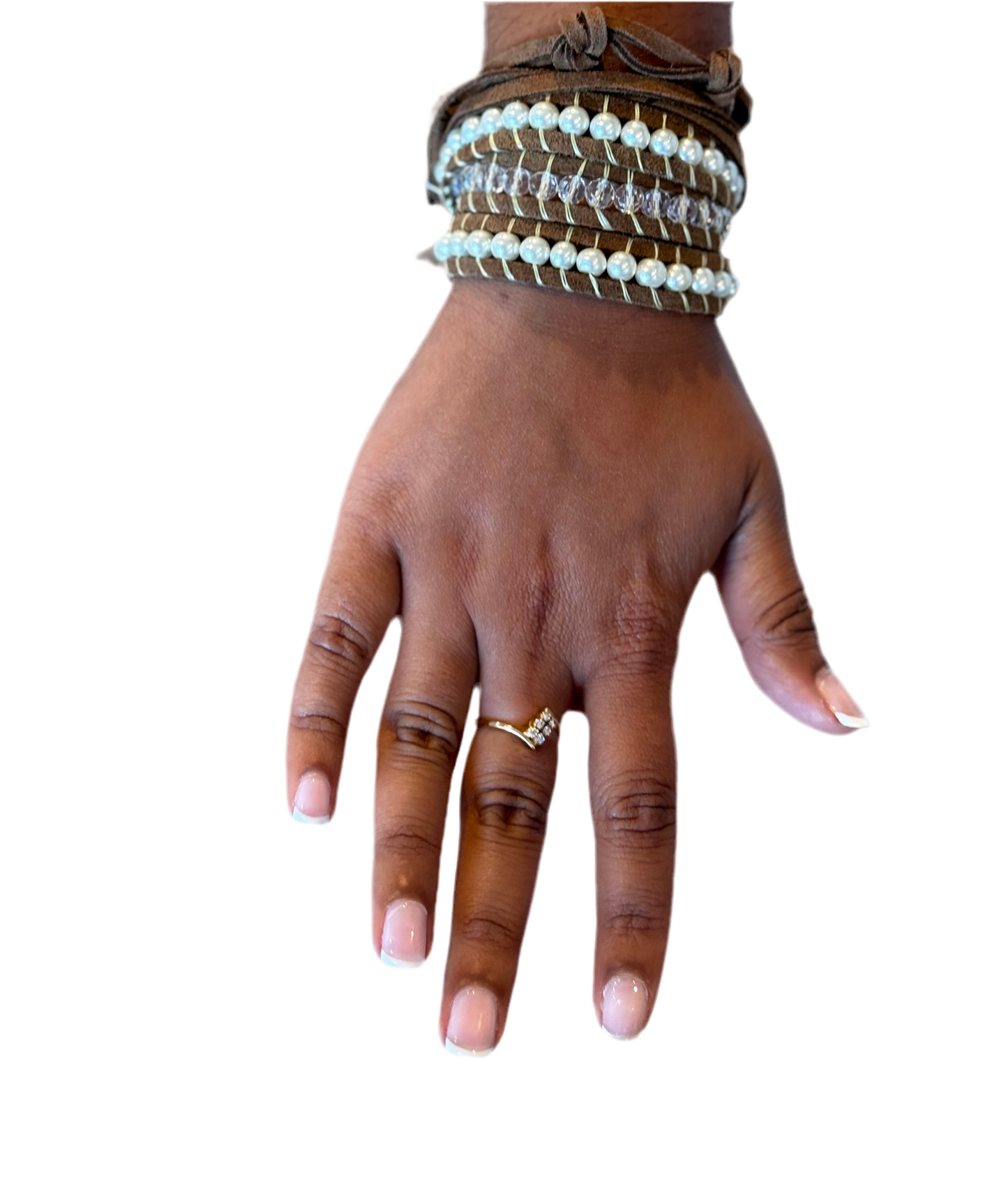 Crystal Pearl Suede | Wrap
