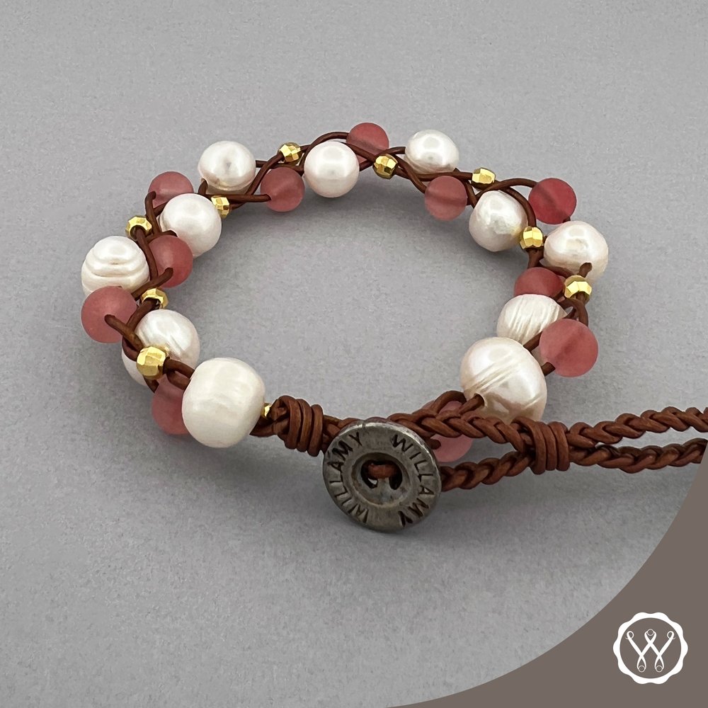 Fresh Water Pearl Watermelon Stone