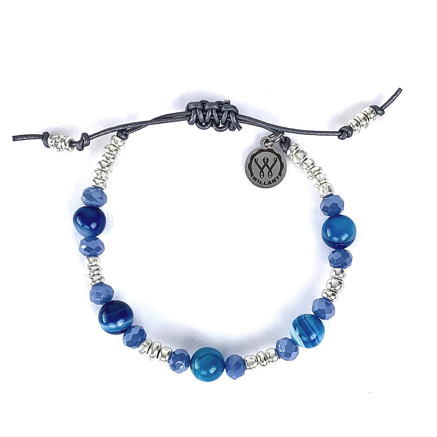 Charmed Blue Agate | Pull-Tie