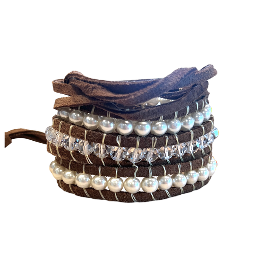 Crystal Pearl Suede | Wrap