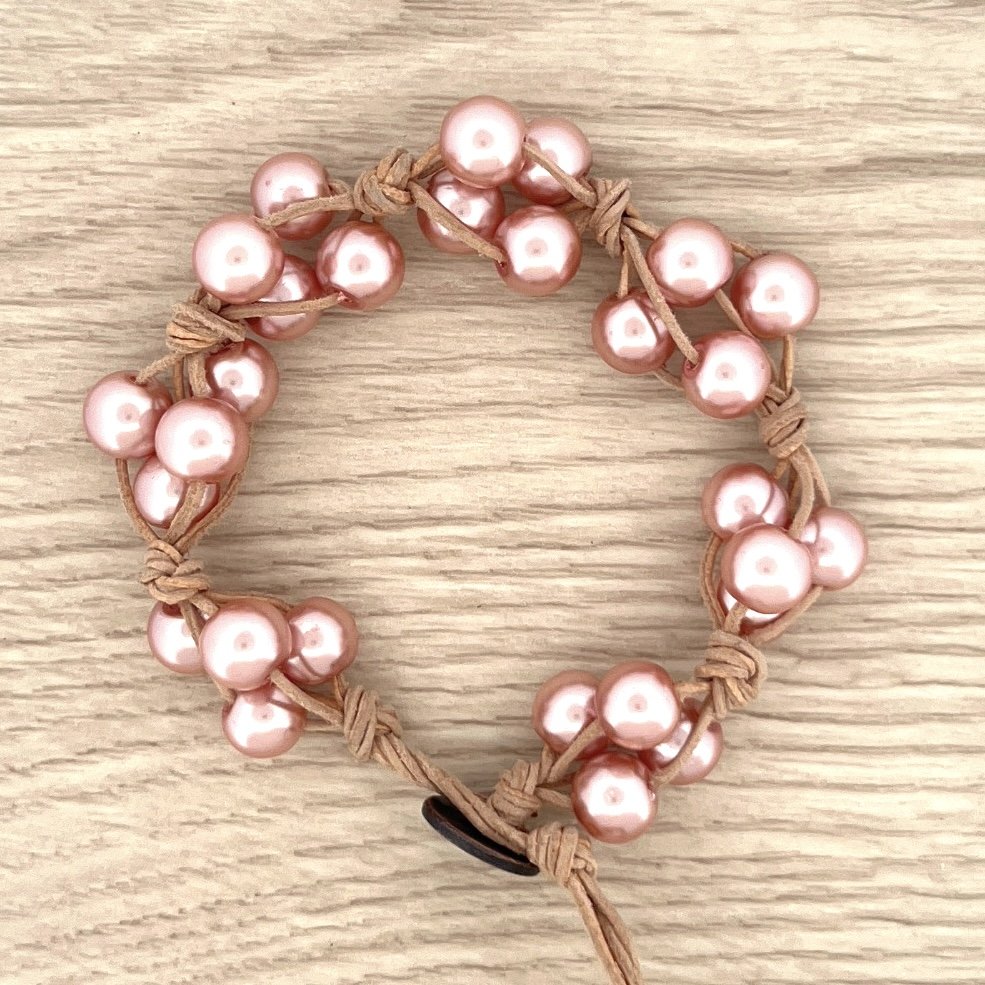 Pink Glass Pearl | Laurel