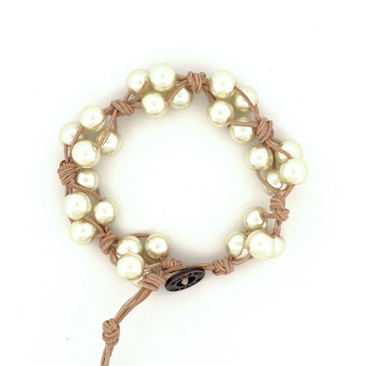 Cream Glass Pearl | Laurel