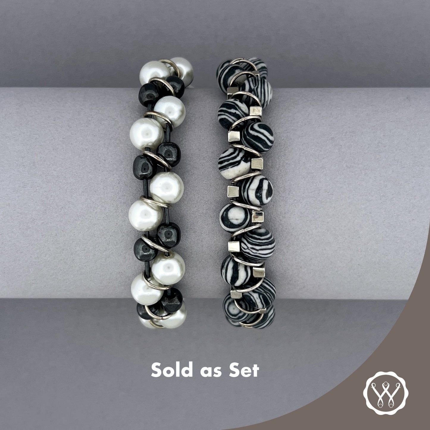 Gray Zebra Stripe Set