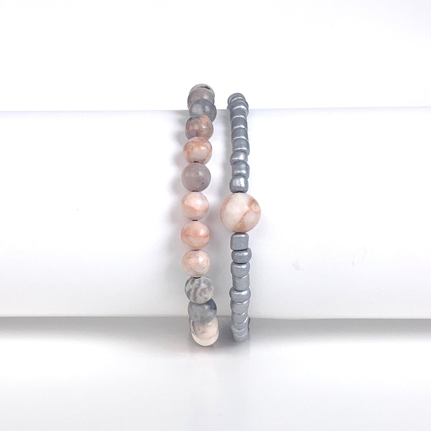 Pink Zebra Jasper Silver | Artisan