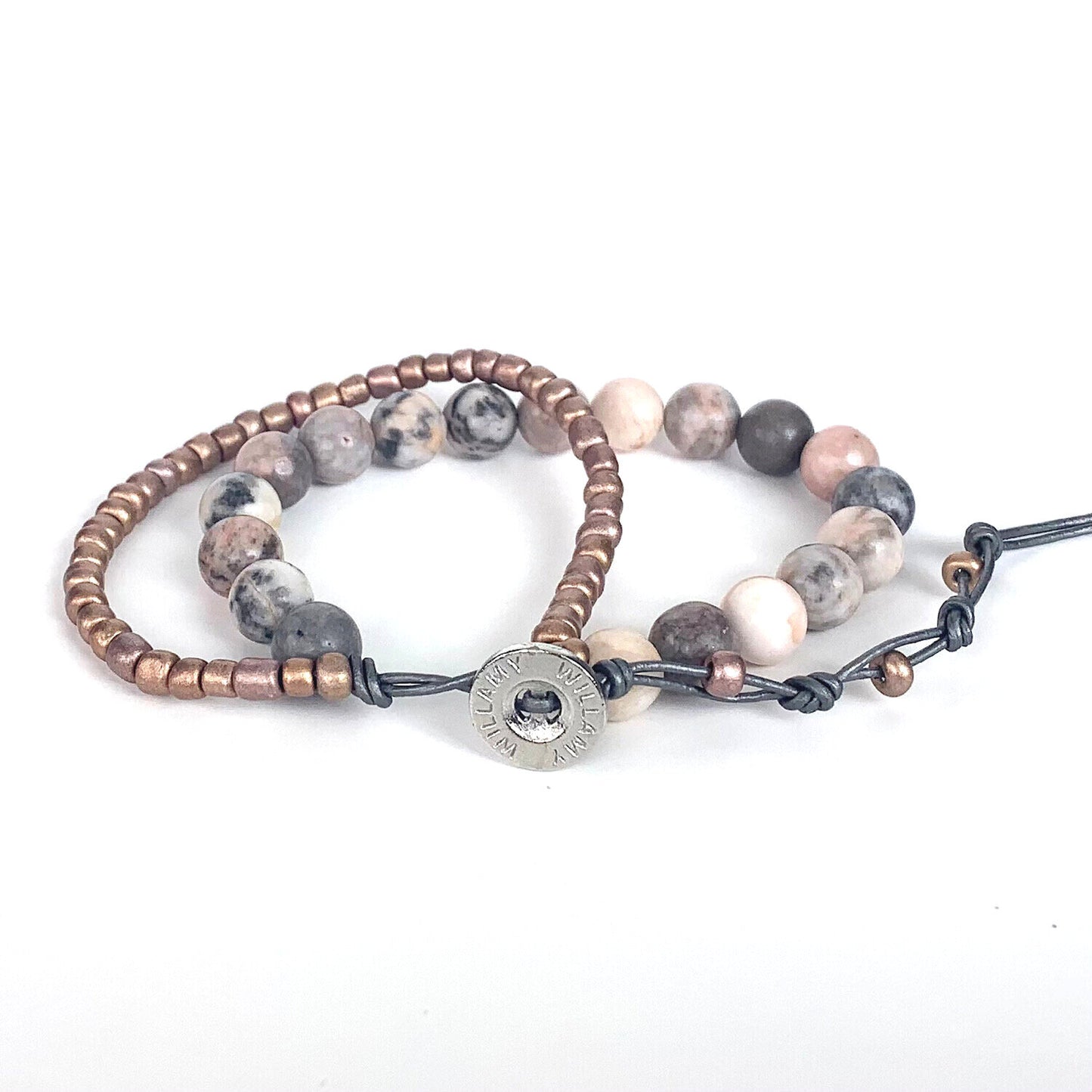 Pink Zebra Jasper Bronze | Artisan