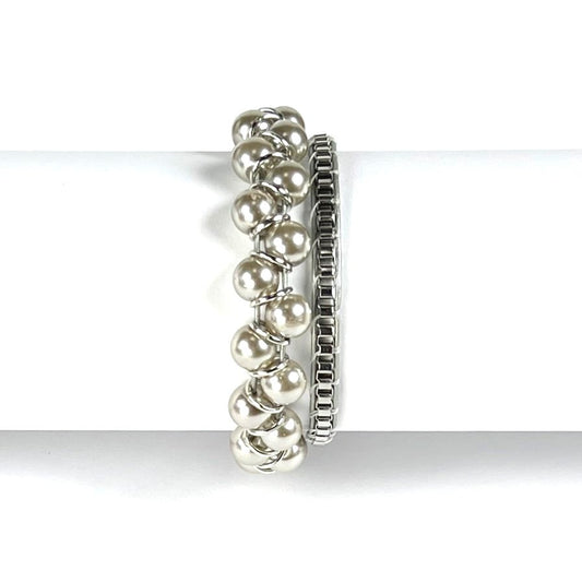 Titanium Glass Pearl | Windsor Box Chain