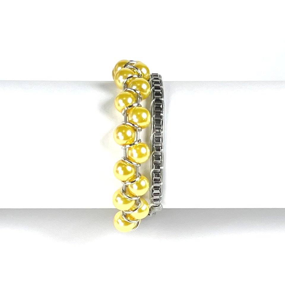 Canary Glass Pearl | Windsor Box Chain