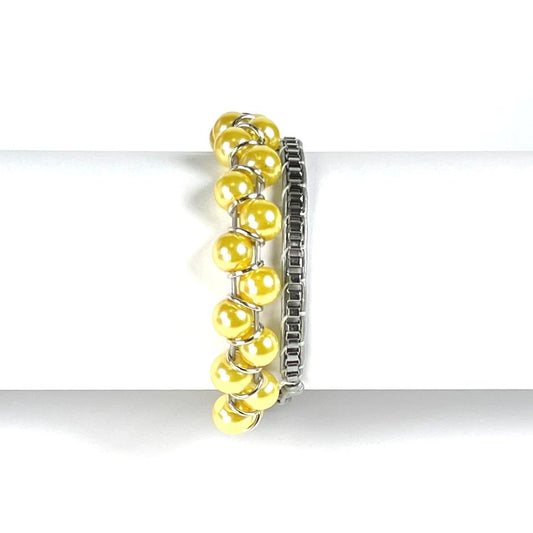 Canary Glass Pearl | Windsor Box Chain