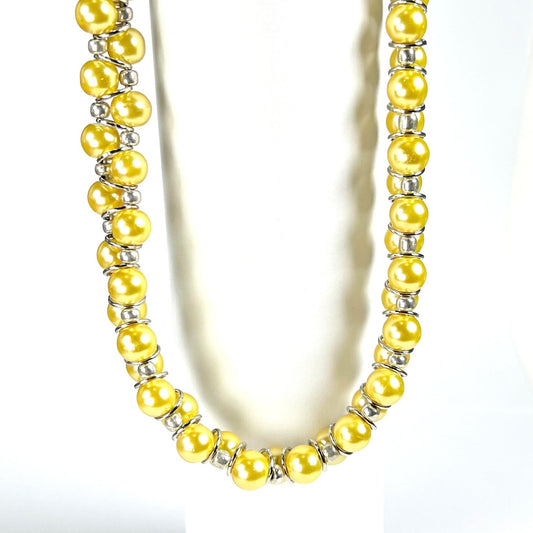 Canary Glass Pearl Necklace