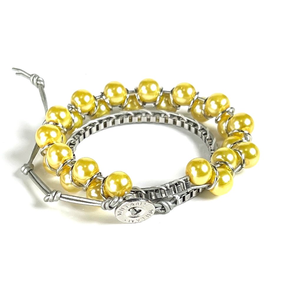 Canary Glass Pearl | Windsor Box Chain