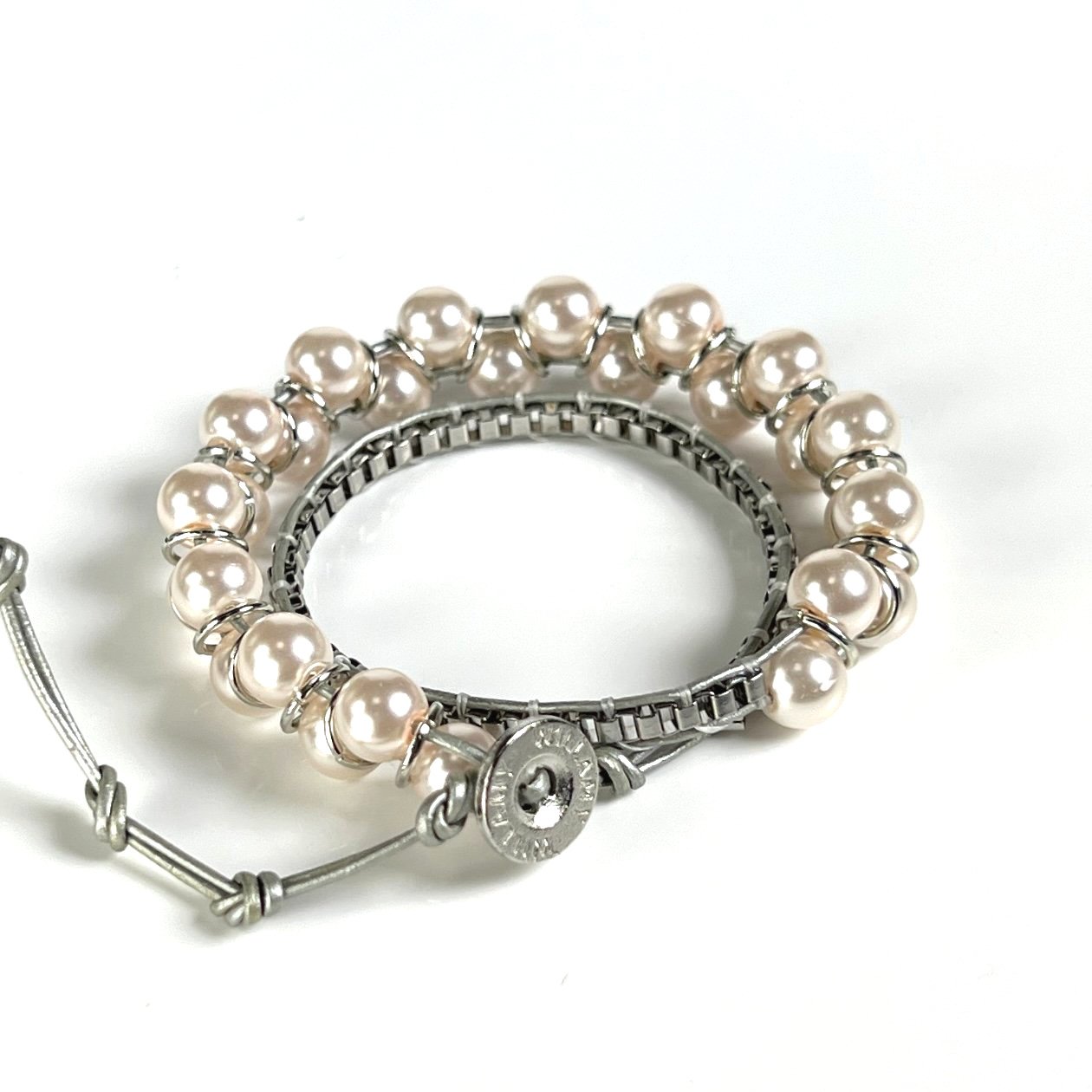 Blush Pink Glass Pearl | Windsor Box Chain