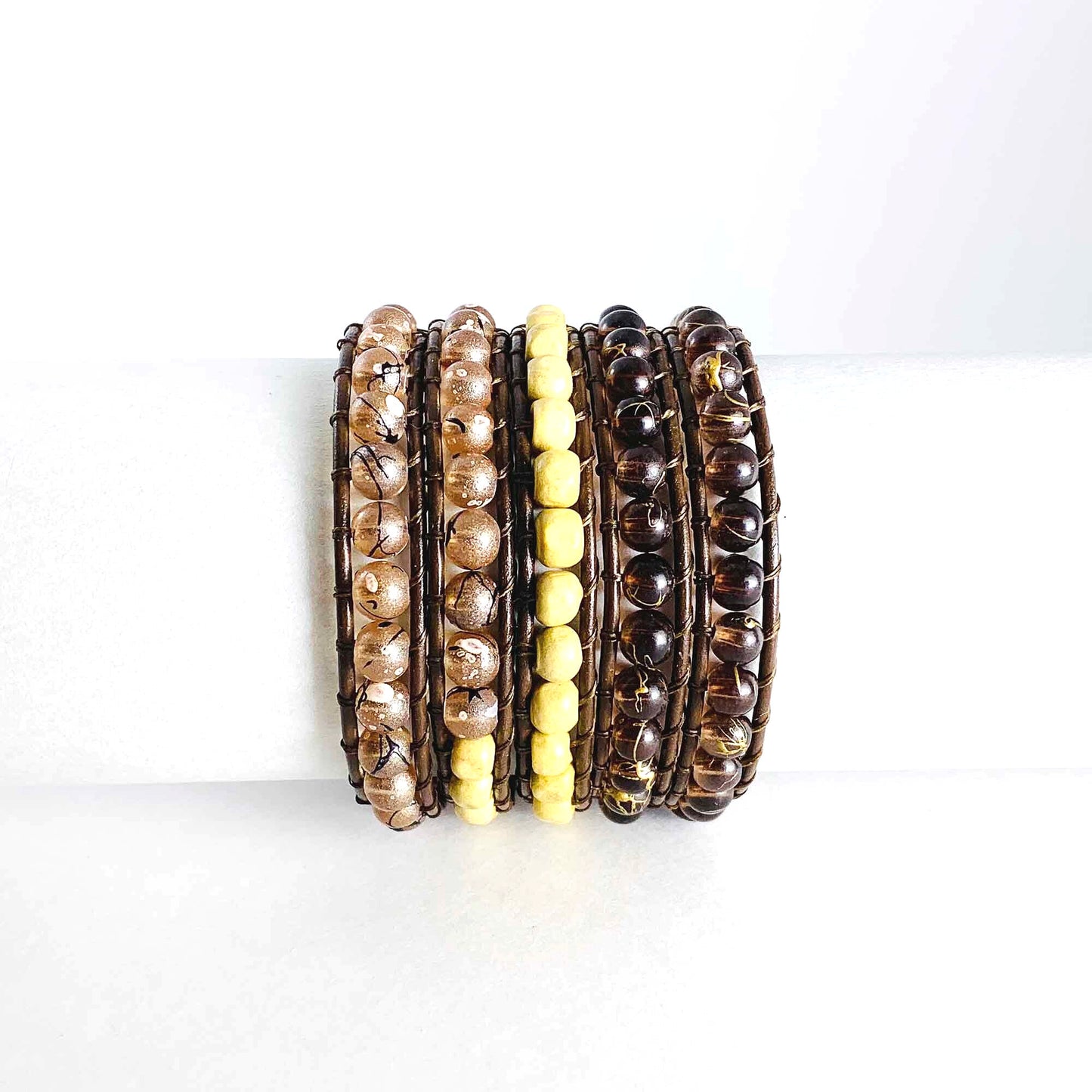 Cafe Mocha Leather Wrap by Willamy Collection
