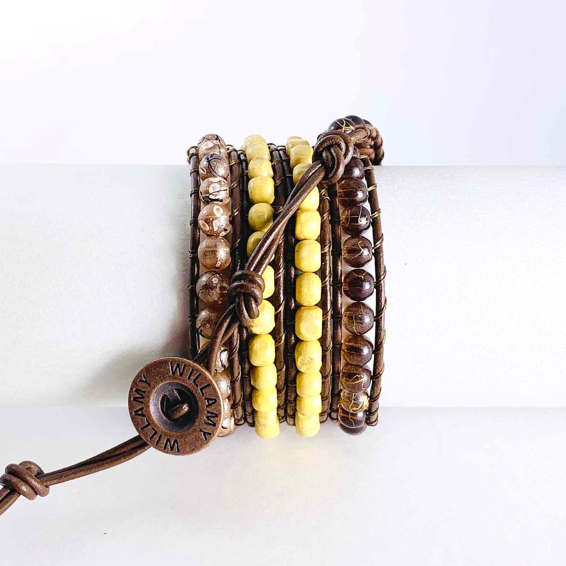 Cafe Mocha Leather Wrap by Willamy Collection
