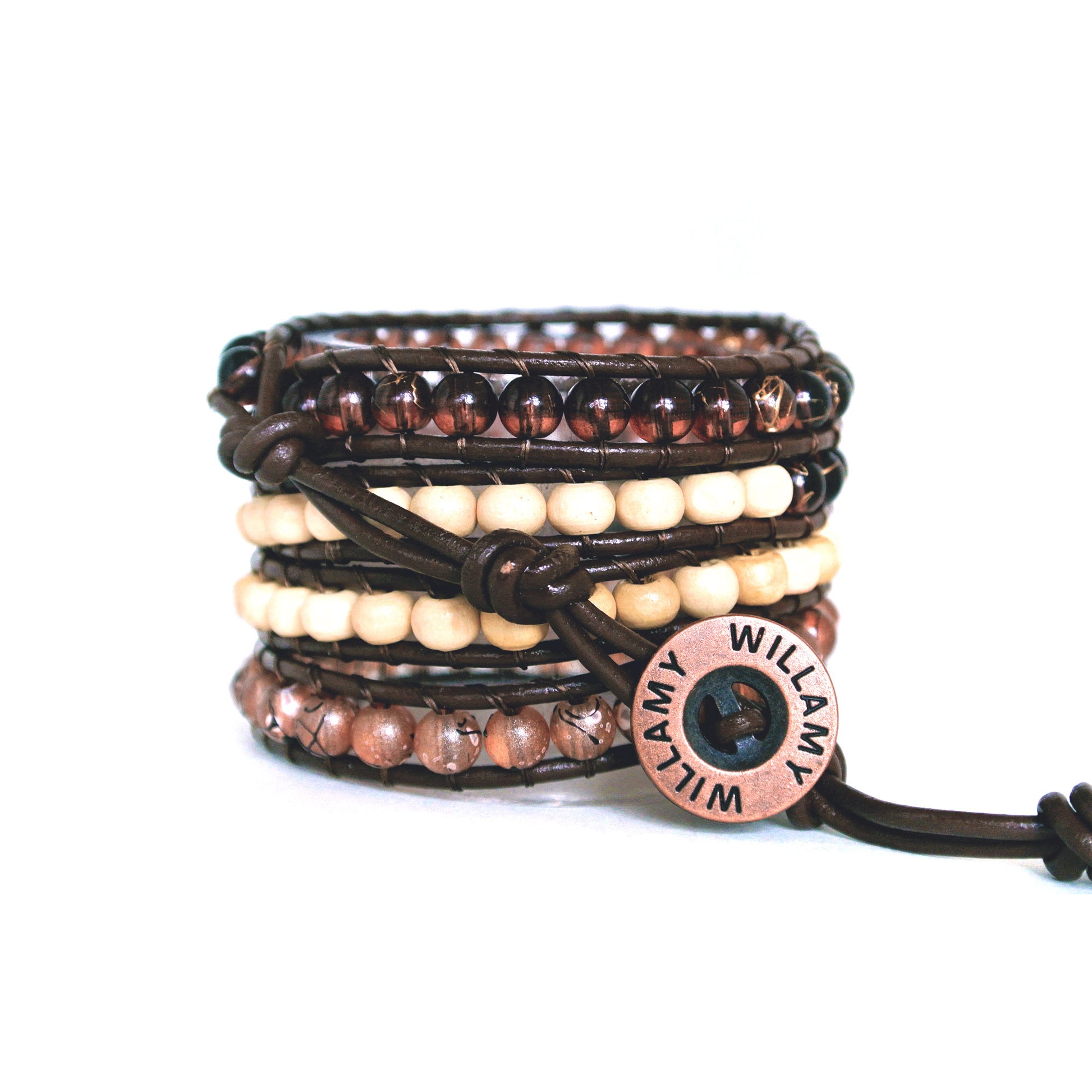 Cafe Mocha Leather Wrap by Willamy Collection