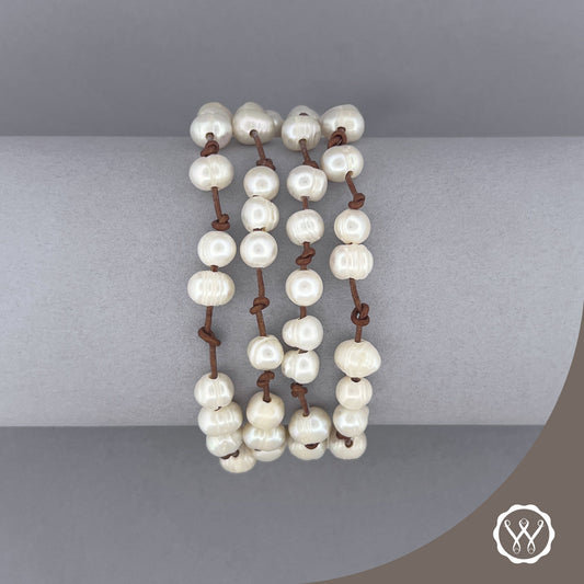 Layered Fresh Water Pearl | Multi-Wrap