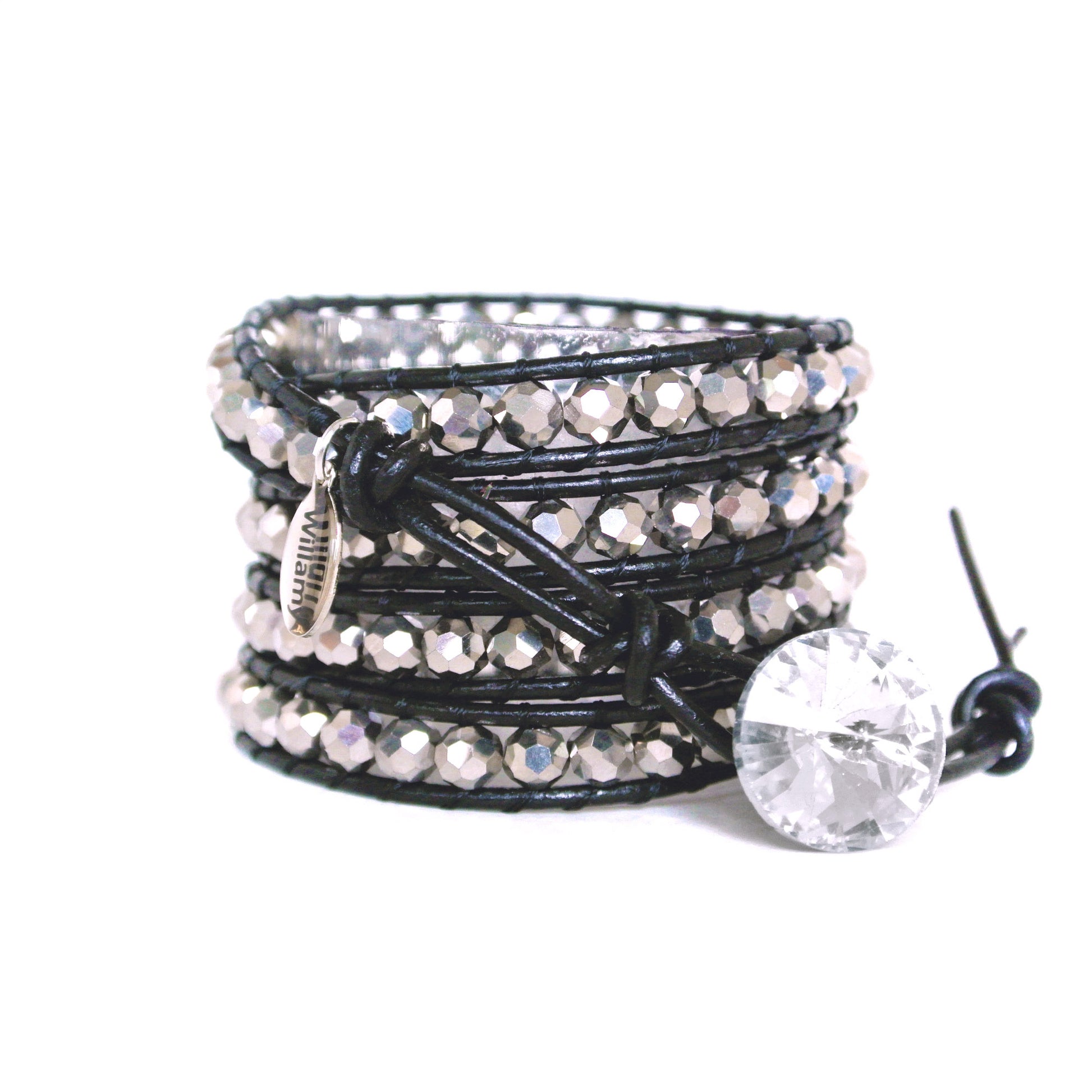 Gun Metal Leather Wrap by Willamy Collection