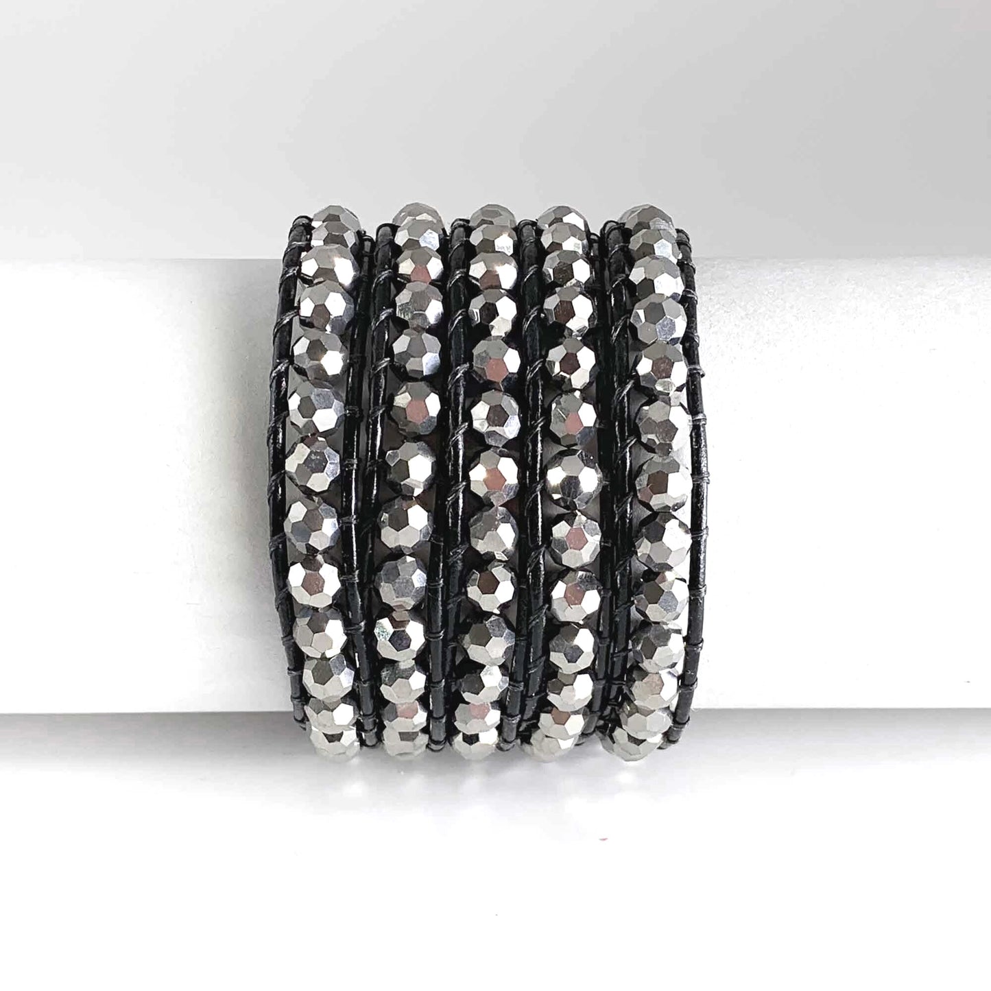 Gun Metal Leather Wrap by Willamy Collection