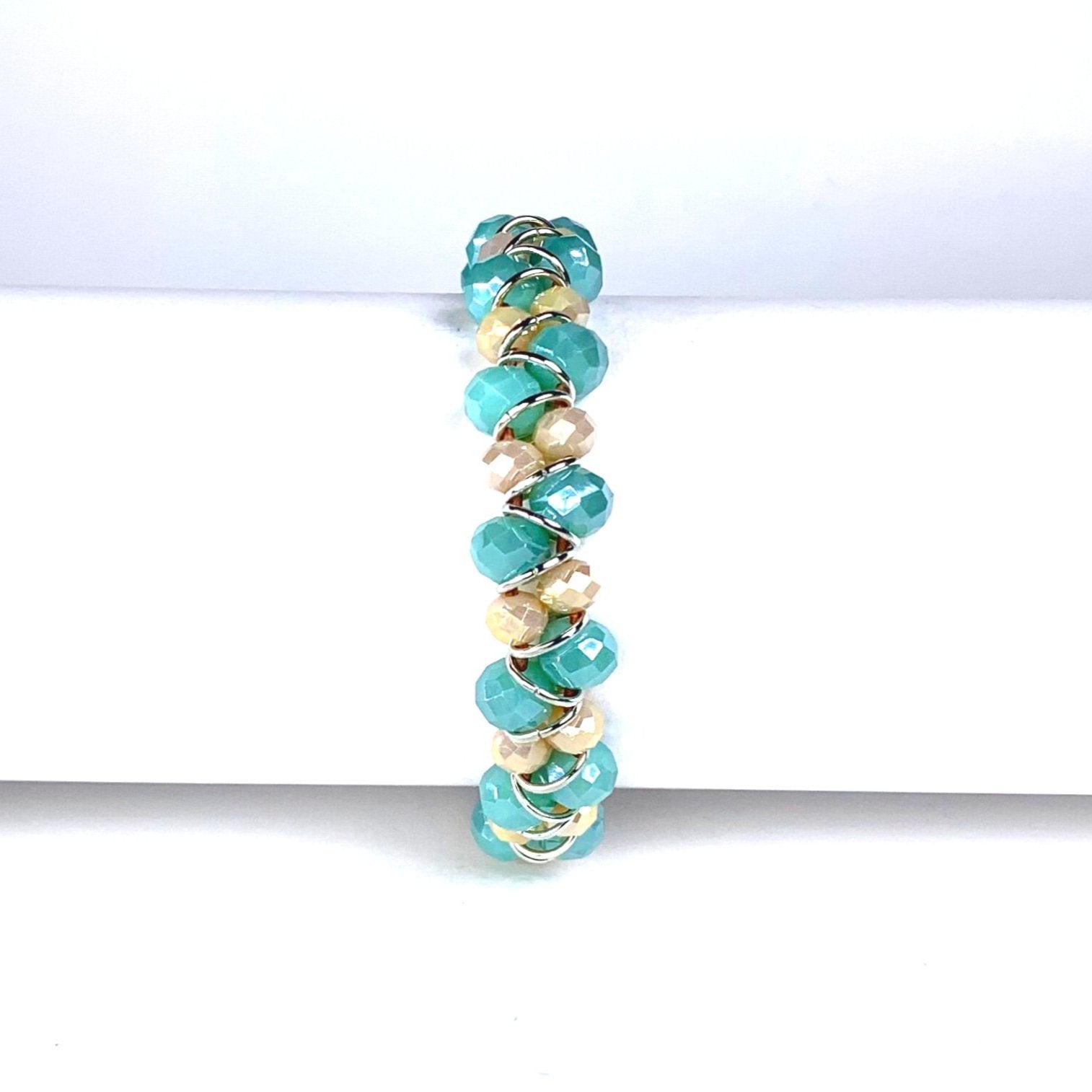 bracelet, stackable, semi-precious bracelet, leather wrap bracelet, multi-color bracelet, crystal bracelet, gemstone bracelet