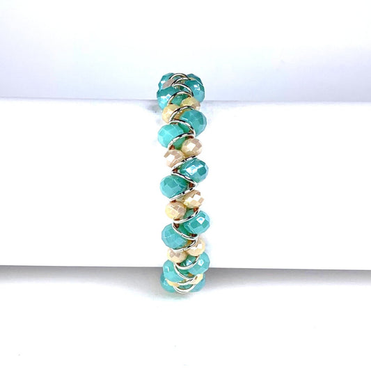 bracelet, stackable, semi-precious bracelet, leather wrap bracelet, multi-color bracelet, crystal bracelet, gemstone bracelet