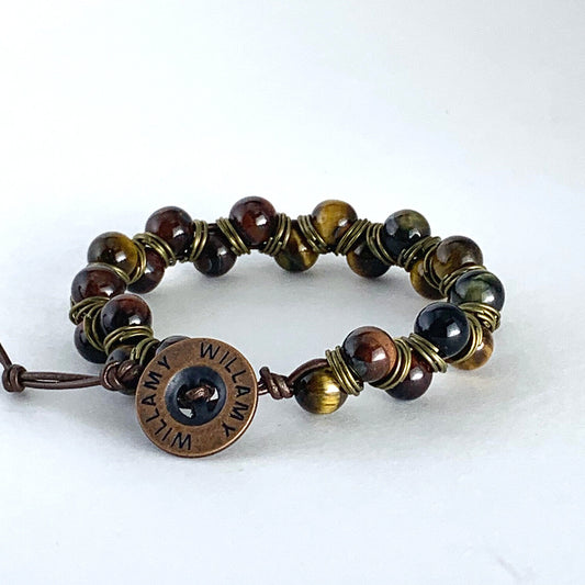 Tri-Color Tiger's Eye | Mens