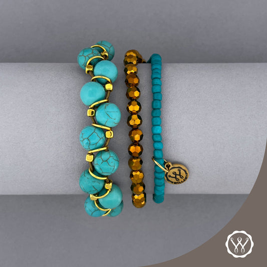 Gold Turquoise Set
