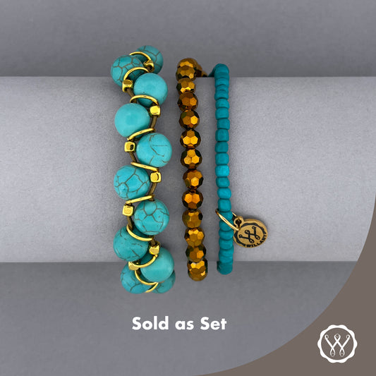 Gold Turquoise Set