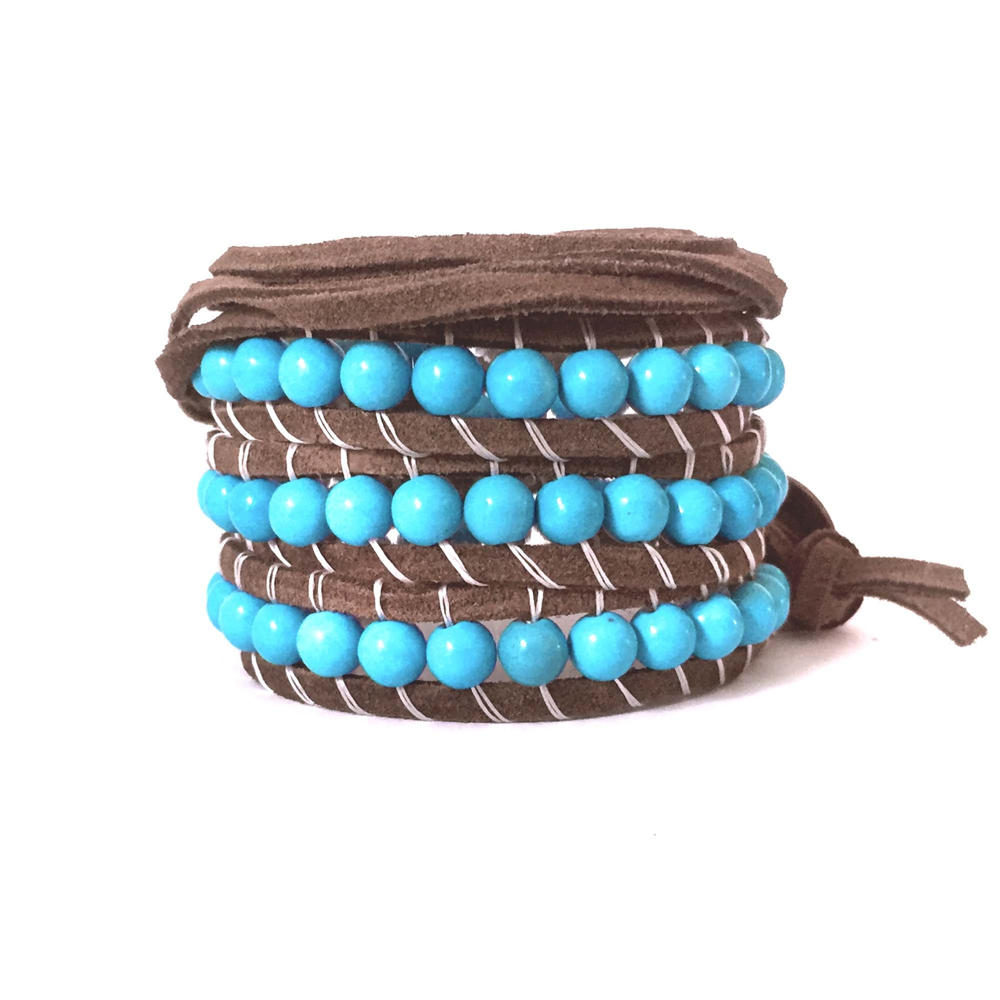 Turquoise Suede