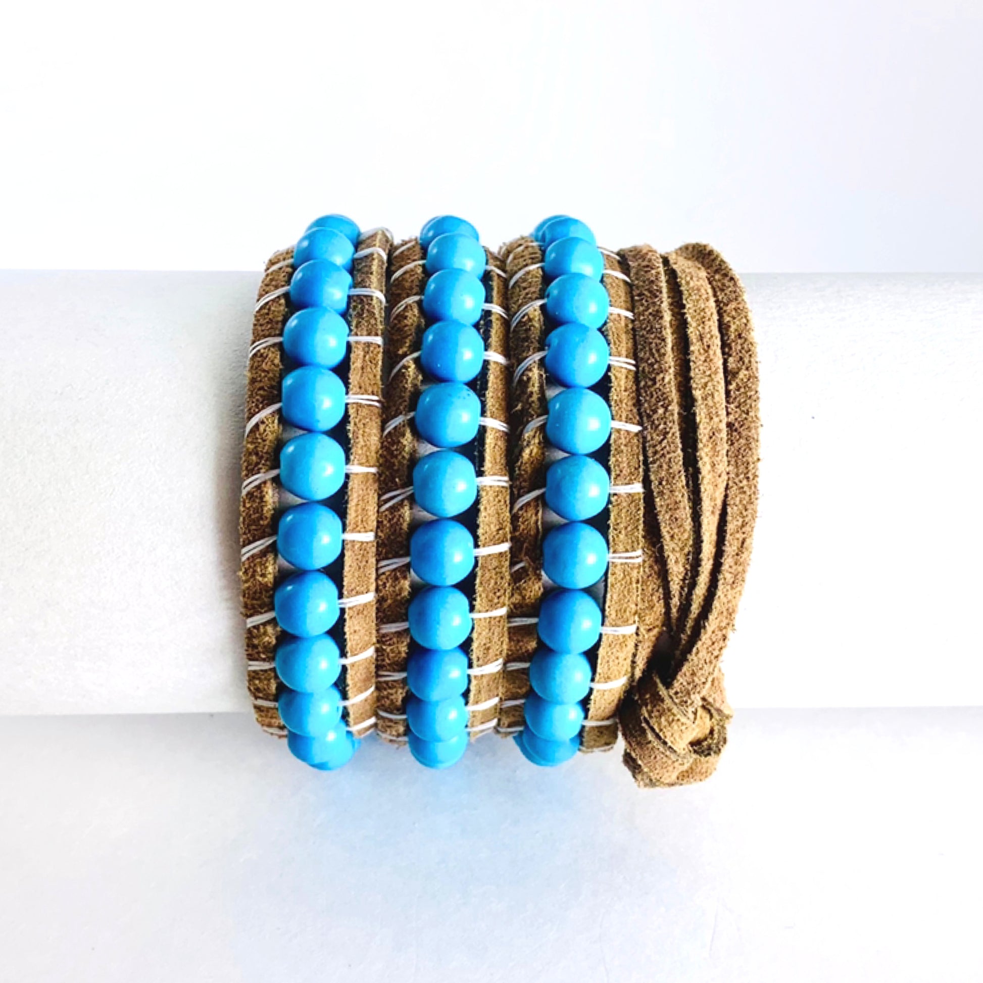 Turquoise Suede